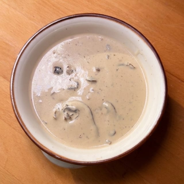 Salsa de champiñones.